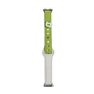 uhada适用华为手环10表带新款可爱青苹果皮质双扣华为手环9表带创意女华为手环8表带秋冬高级fit4小红书同款