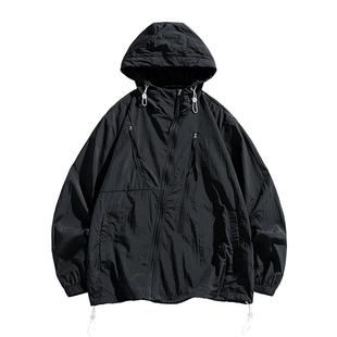 防晒衣男款夏季钓鱼透气防晒服超薄款褂子户外风衣冰丝上衣服外套
