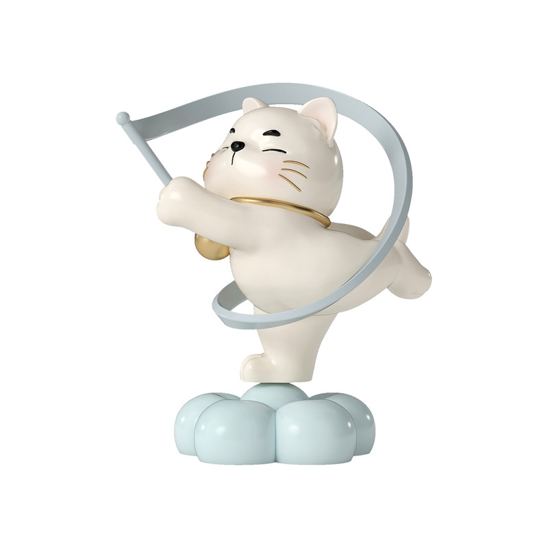 跳舞招财小猫摆件旋转解压装饰！