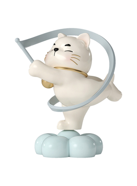 跳舞招财小猫摆件旋转解压装饰！