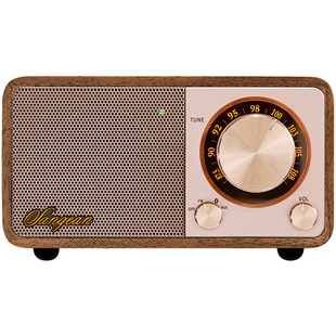 山进M1莫扎特蓝牙音响小型桌面家用音箱客厅礼物木制复古收音机