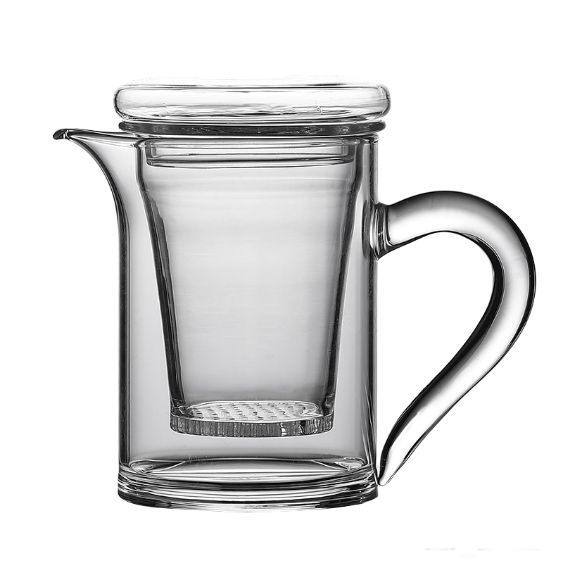 唐述耐热加厚泡茶杯子公道杯过滤内胆玻璃茶具红茶泡茶器茶水分离