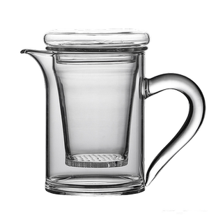 唐述耐热加厚泡茶杯子公道杯过滤内胆玻璃茶具红茶泡茶器茶水分离