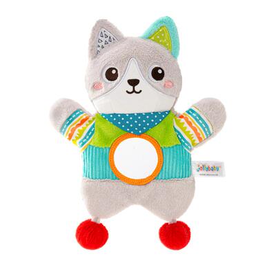 jollybaby动物安抚玩偶婴儿安抚巾阿贝贝可啃咬哄睡手偶睡觉公仔