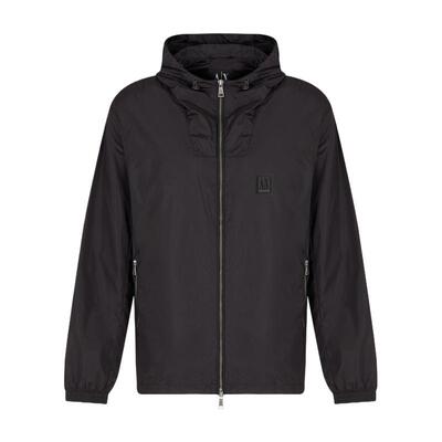 AX/阿玛尼男士连帽双向拉链夹克