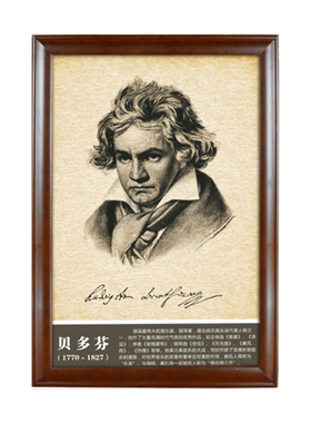 贝多芬巴赫李斯特中外音乐家海报