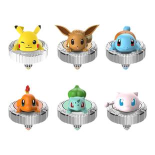 灵动创想宝可梦魔幻陀螺玩具儿童礼物皮卡丘精灵球旋转战斗战陀