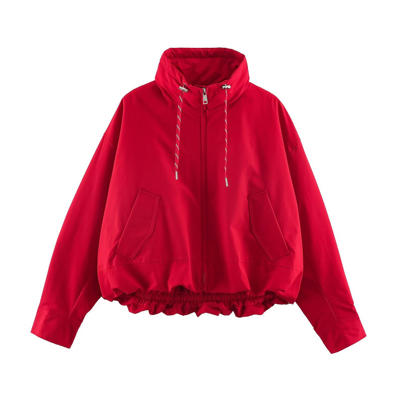宽松纯色棉服夹克外套8372288