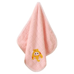 儿童洗脸毛巾婴儿宝宝洗澡A类小方巾比纯棉柔软不掉毛幼儿园童巾