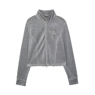 NEELLY纳俪春秋新款商场同款时髦运动风双拉链正肩显瘦短外套女