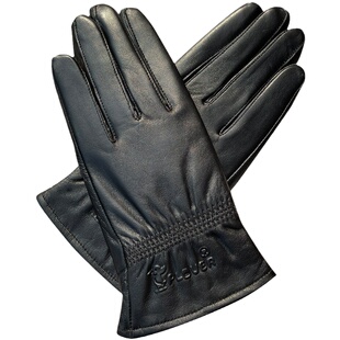 啄木鸟男女通用羊皮手套秋冬季触屏防风保暖骑行真皮棉手套薄款