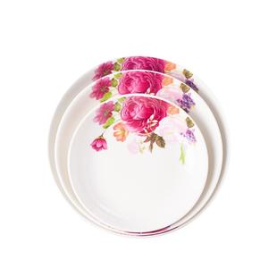 6英寸深盘家用陶瓷7/8寸残渣吐骨碟子小号炒菜盘北欧水果盘冷菜碟