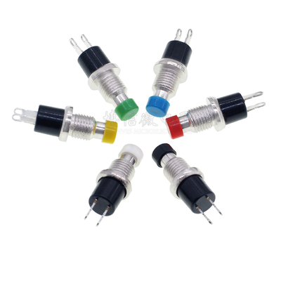 小型按钮开关优质复位点动无锁