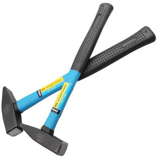 百锐德式钳工锤焊渣锤安全工业锤子榔头鸭嘴扁锤铁榔头电焊敲渣锤