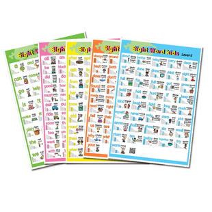 sight words高频词220英语视觉单词句子卡片小学教师教具海报挂图