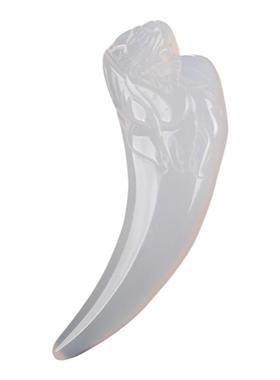 玛瑙玉髓儿童保平安狼牙吊坠惊吓