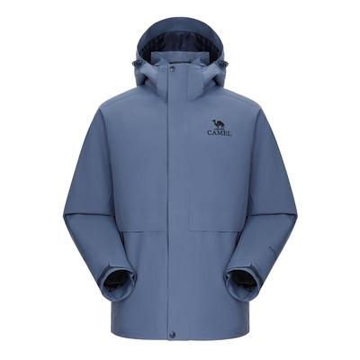 [拒水羽绒胆]骆驼雪线羽绒服冲锋衣男款2025新款外套三合一登山服