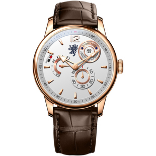 罗宾尼品牌新款全自动机械表男表大表盘休闲男士手表正品名牌