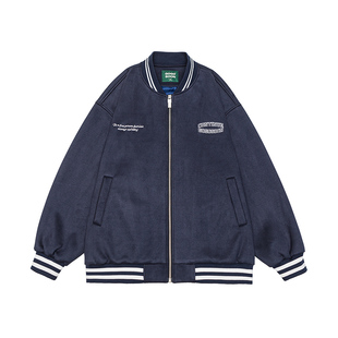 GOGOSOON棒球服外套男新款2026春秋夹克美式复古学院风刺绣青少年