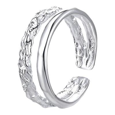 今饰有约女纯银简约戒指