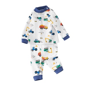 男童秋衣秋裤套装纯棉中高领儿童保暖内衣宝宝睡衣春秋打底棉毛衫