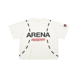 RESERFF GLOW ARENA 夜光分线经典LOGO宽短重磅短袖T恤