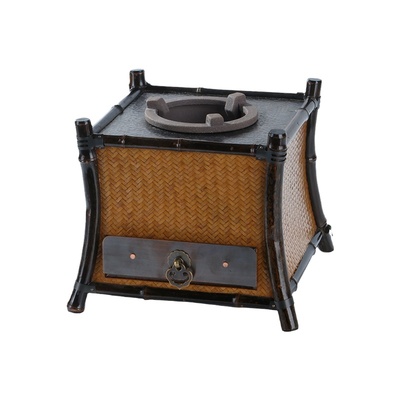 竹编紫竹煤炭电陶双用炭炉煮茶炉