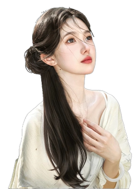 天空树【新中式】国风侧马尾假发