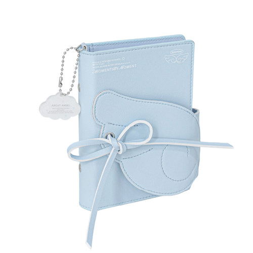 RosyPosy柔设天使皮面绑带手账本活页本三折本A7笔记本本子2026年日程本计划本多功能记事本便携日记本高颜值