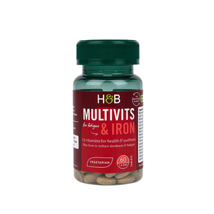 英国荷柏瑞HB复合维生素ABCDE+矿物质60粒hb红铁片红颜片26年4月