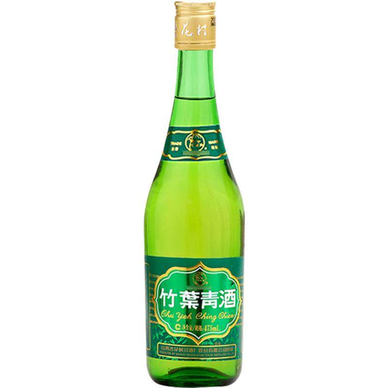 竹叶青酒山西杏花村汾酒玻竹38度475ml单瓶露酒清香型酒