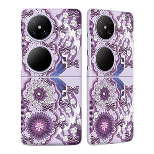 华为Pocket 2新款折叠屏原装保护壳华为宝盒2官方手机壳时尚手提保护壳绮梦彩蝶保护壳缤纷字母保护壳原装