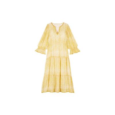 ba&sh复古法式气质长款连衣裙