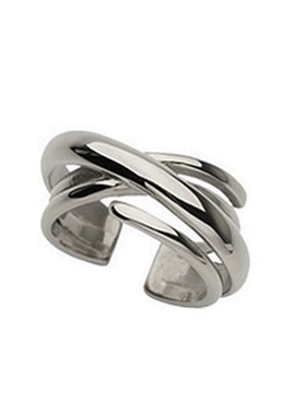 钛钢随形缠绕戒指男女不掉色INS