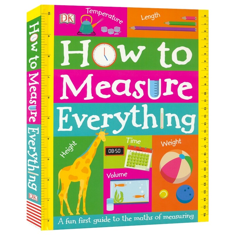 DK How To Measure Everything 如何测量一切 翻翻书转盘立体书 数学启蒙认知长度重量体积温度时间 互动式学习 英文原版进口图书