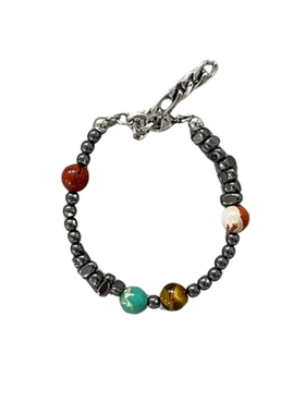 钛钢新中式黑色烤漆男士手链