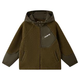 【抗静电】PawinPaw卡通小熊童装25年秋冬新款男女童户外毛绒外套