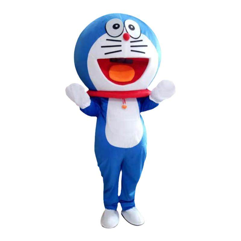 哆啦a梦人偶服装机器猫行走卡通公仔cos头套充气叮当猫演出玩偶服