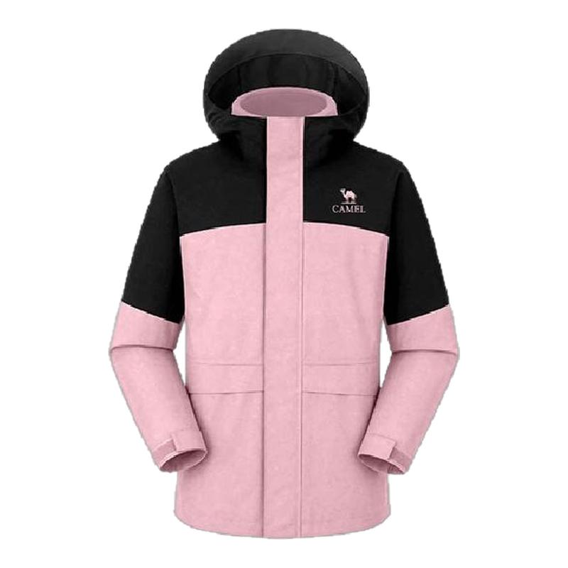 骆驼儿童冲锋衣三合一2026新款防水防风抓绒保暖户外登山服男女童