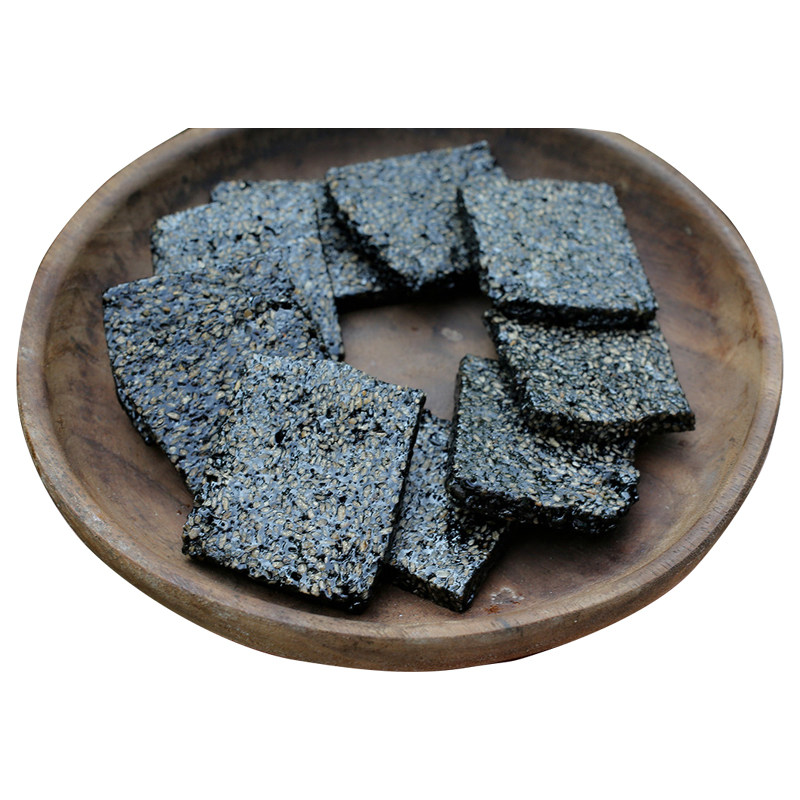 白菜姐◆九蒸九晒黑芝麻糕片 新鲜现做 儿童成人健康零食