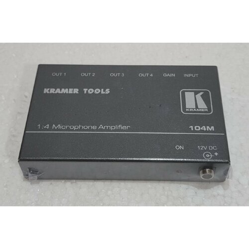 Kramer 104M 90011490 14 Dynamic Microphone Distribution Ampl