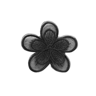 自粘黑色补丁贴免缝无痕高端修补衣服裤子裙子蕾丝花朵欧根纱布贴