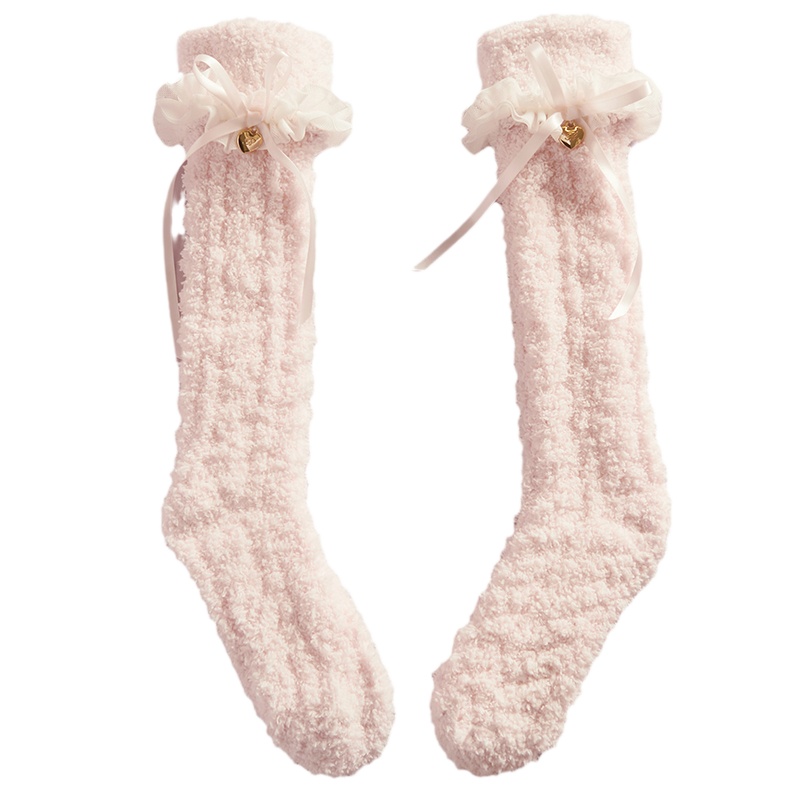 RoseTree毛绒袜子女秋冬款加厚保暖小腿袜长筒袜家居袜地板袜冬天