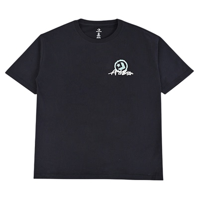 匡威Converse男女情侣黑色短袖