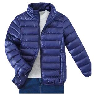 儿童羽绒棉服轻薄款整块棉男童棉衣女童棉袄大童男孩外套少年立领