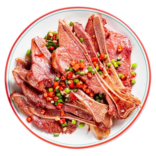 整箱聚诚食手抓扇子骨10根猪排餐饮商用半成品宴席预制菜猪扇骨