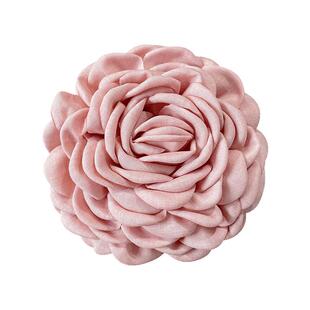 气质红色玫瑰花朵发夹女后脑勺盘发抓夹大号头花鲨鱼夹子发卡头饰