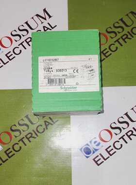 SCHNEIDER电动LC1D32B7电源接触器32AMP伏24伏快速发货