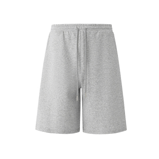 MRCYC慵懒风休闲短裤男士夏季宽松阔腿七分裤子韩系通勤灰色卫裤