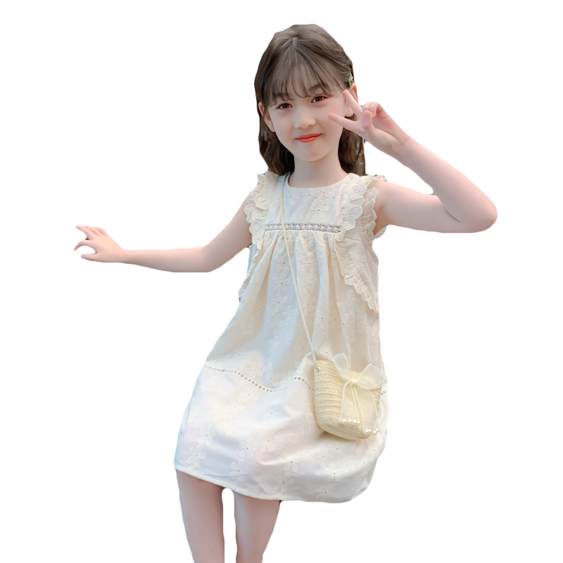 女童连衣裙2025新款夏季儿童夏装网红洋气公主裙小女孩夏天裙子薄